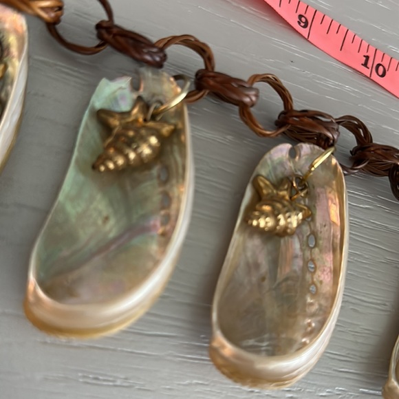 Vintage abalone shell necklace - Picture 7 of 9
